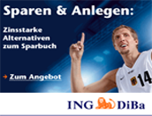 ING DiBa erhöht Festgeld Sparzinsen